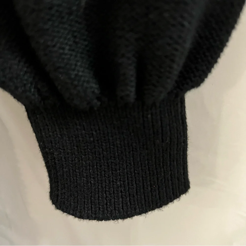 GAP KIDS DRESS, Size L / 10, Black Long Sleeve Cable Knit Sweater Dress.